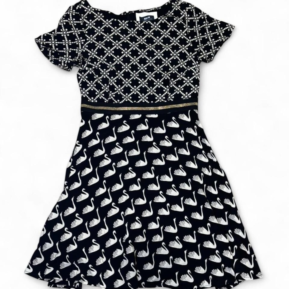 Maeve by Anthropologie Swan Print Dress – US 6 – Fit & Flare